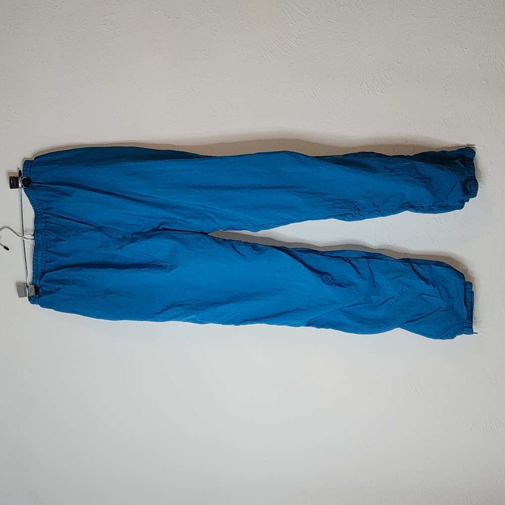 Vintage Wilson teal Nylon track workout pants XL‎